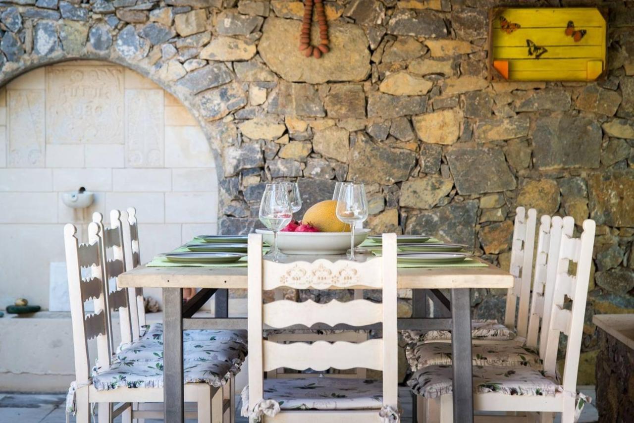 Authentic Cretan Stone Windmill Villa Sitia  Eksteriør billede