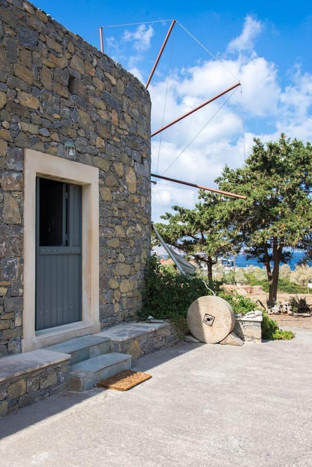 Authentic Cretan Stone Windmill Villa Sitia  Eksteriør billede