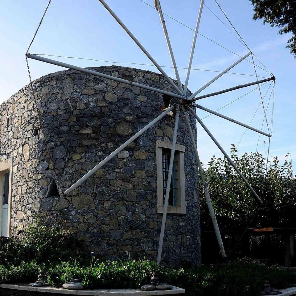 Authentic Cretan Stone Windmill Villa Sitia  Eksteriør billede